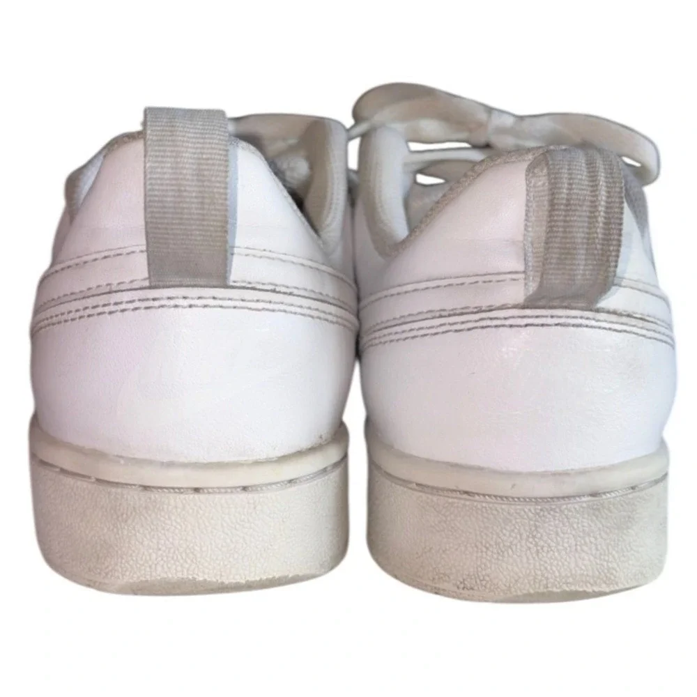Nike Court Borough Low 2 White Leather Sneakers‎ Kids Size 6.5Y BQ5448 100